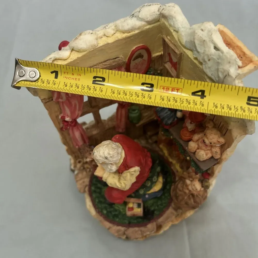Vintage Santa Musical Figurine, Jolly Old St. Nicholas Christmas Decor